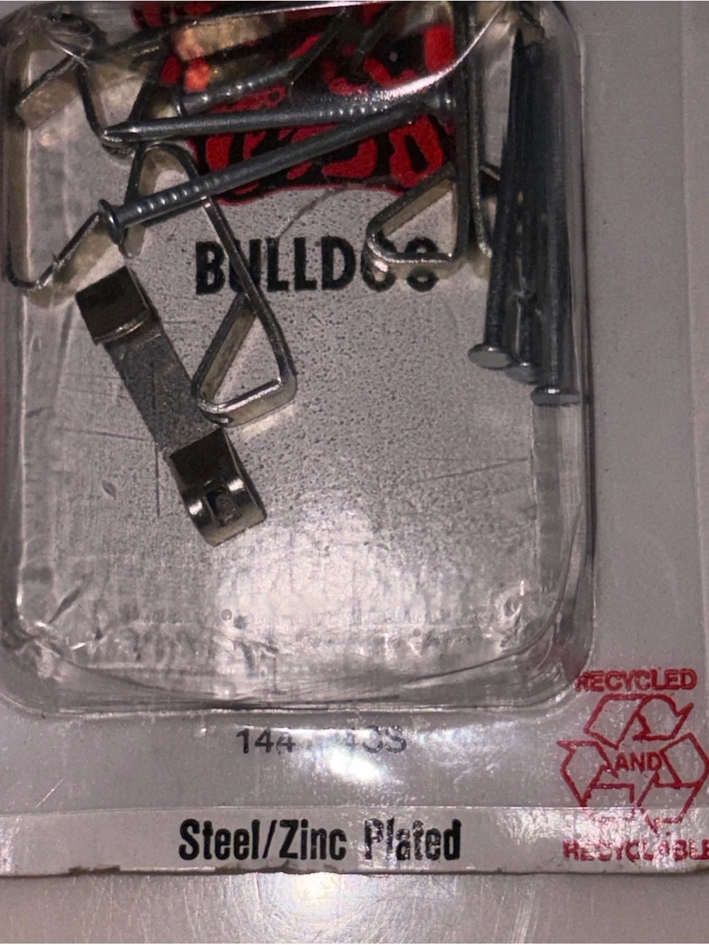 Red Picture Hangers - Steel/Zinc Plated (20 lb)